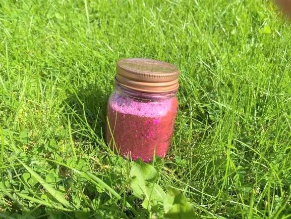 Mindful glitter jar