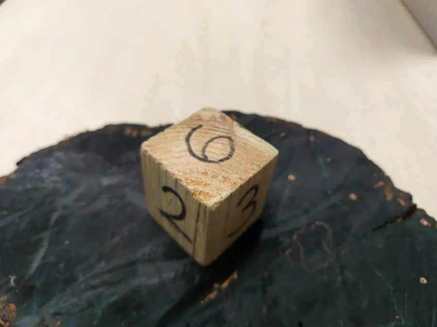 Building block DIY dice