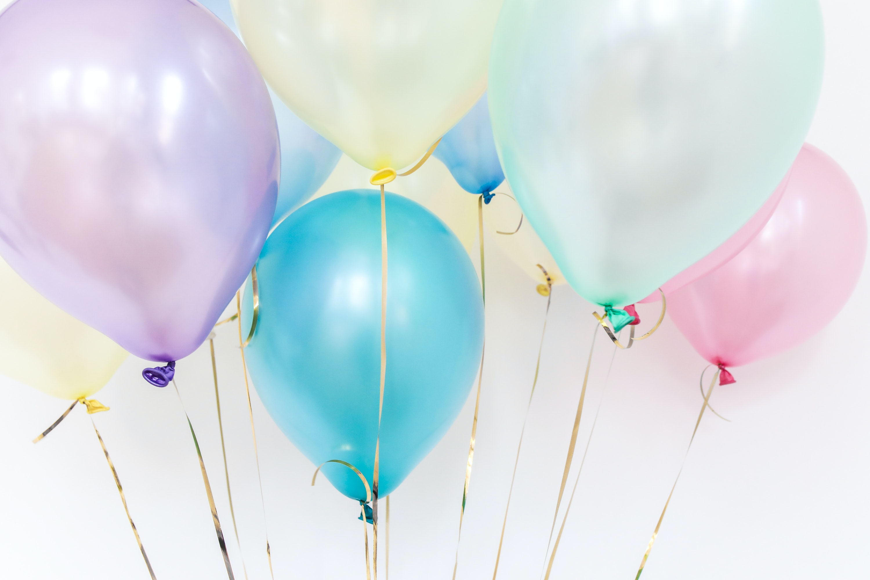 Close-up Photo of Colorful Pastel Balloons