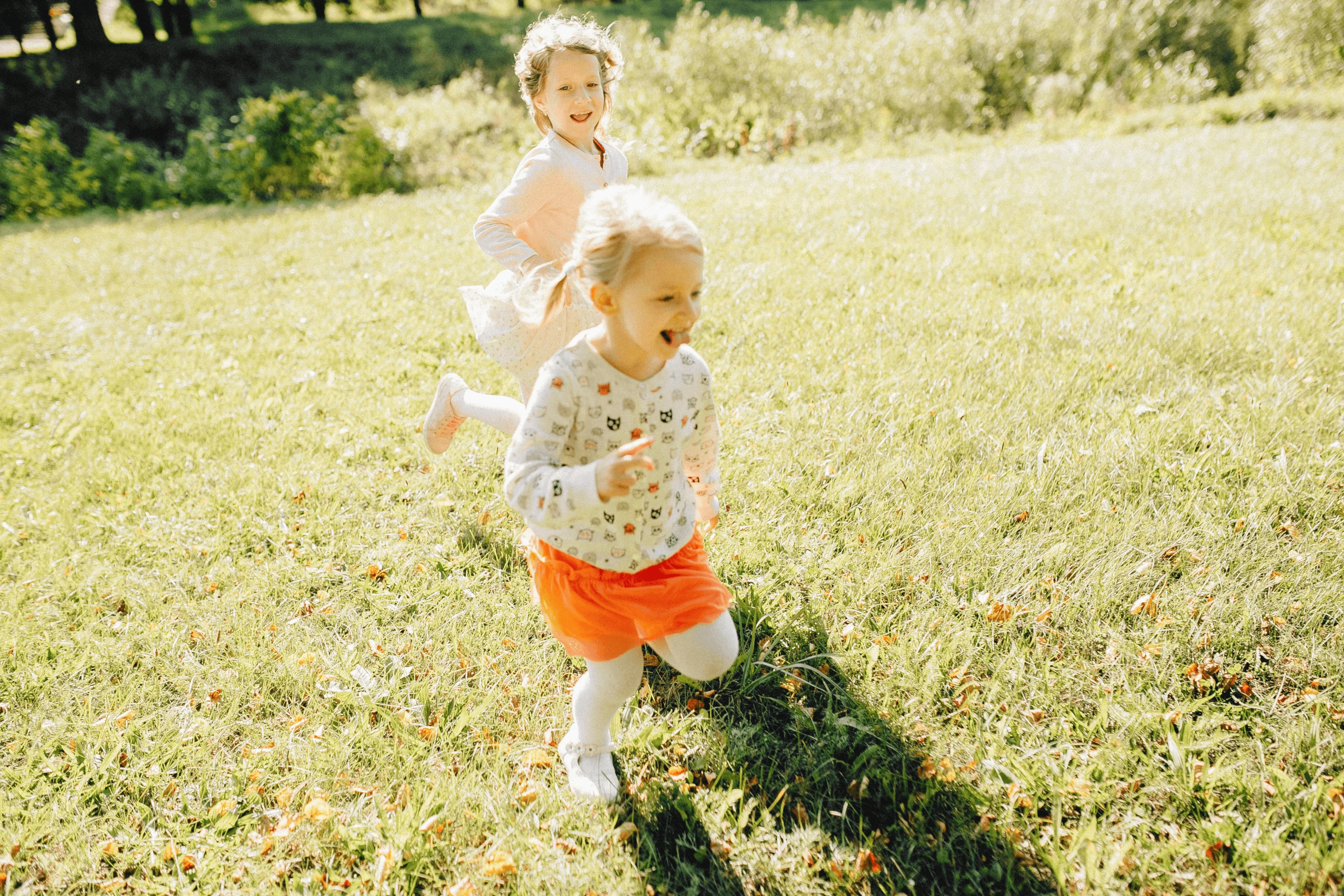 kids playing forest school games